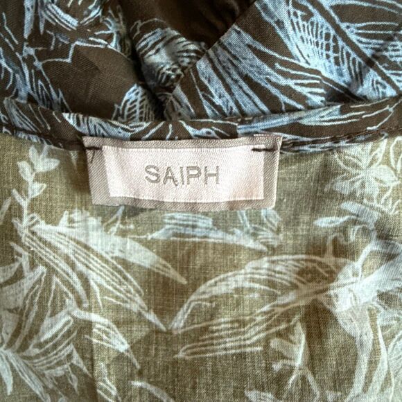 SAIPH womens Santorini knee length dress size medium made in Italy tiered bell s - Picture 8 of 15